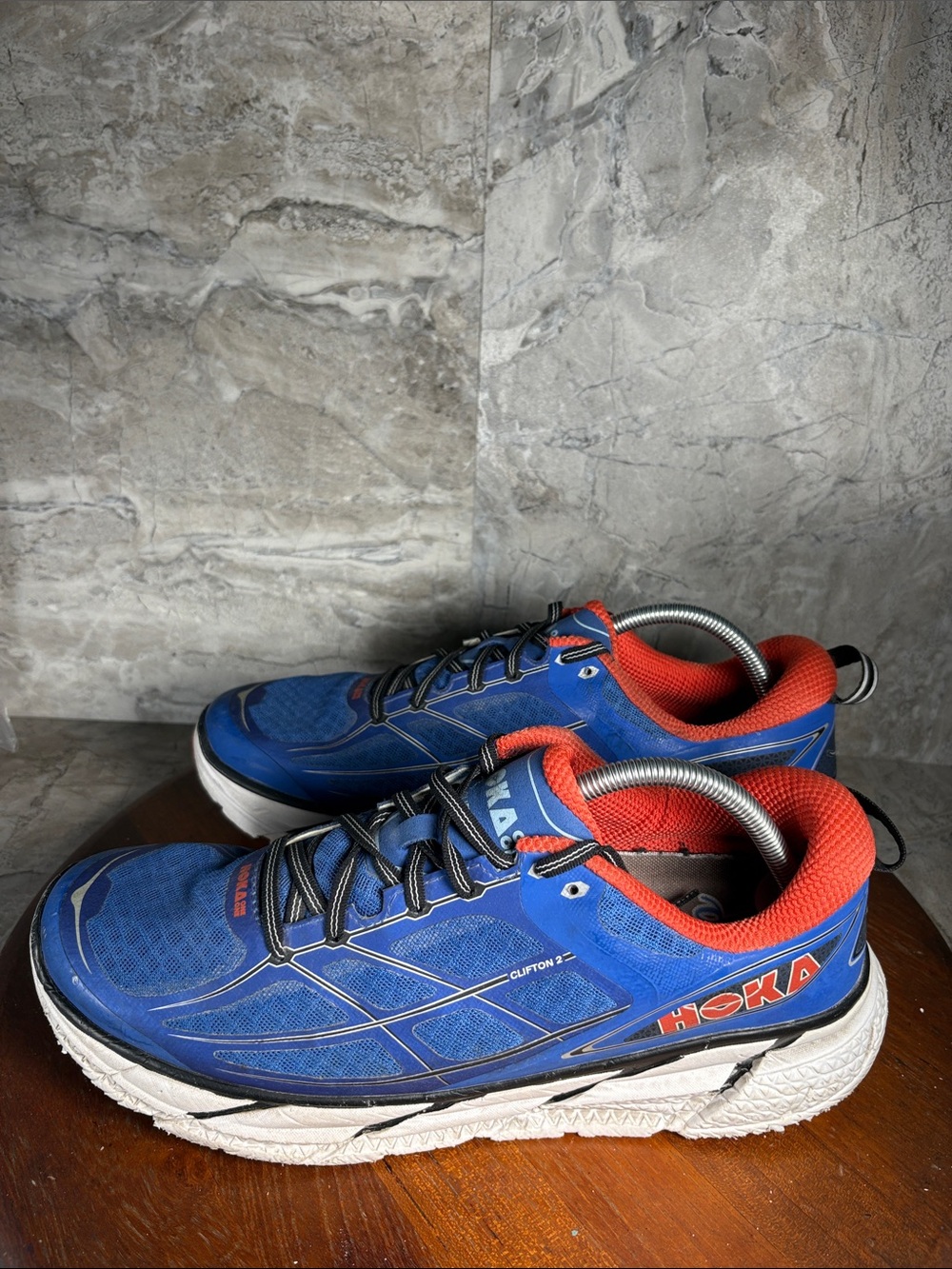 Hoka Clifton 2 Men’s Size 12 Blue/Orange Running Shoes
